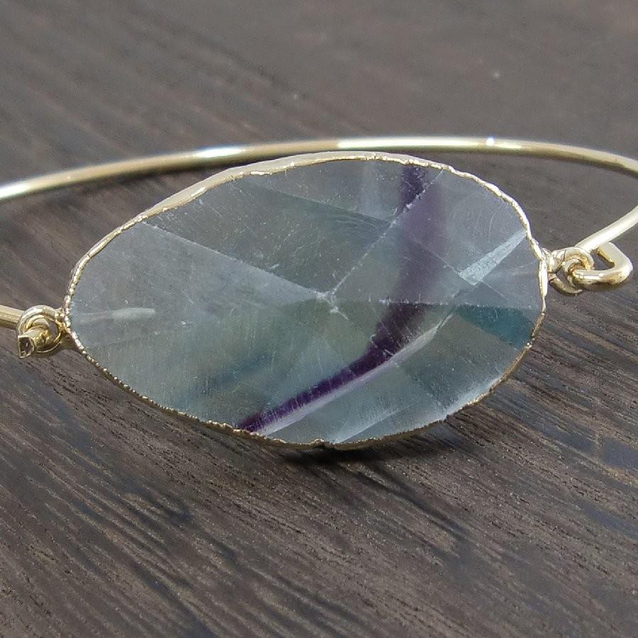 パワーストーンブレスレット フローライトワイヤー 送料無料【クリックポスト発送 |  | 01