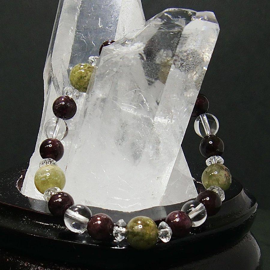 パワーストーンブレスレット ガーネット 天然石【送料無料】 |  | 01