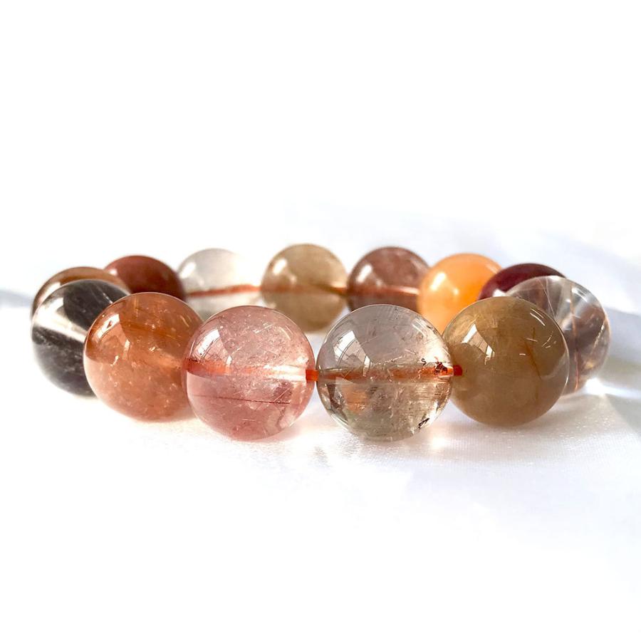 ミックスルチル　ブレスレット　15ミリ ミックスルチル ブレスレット bracelet 15mm玉 送料無料