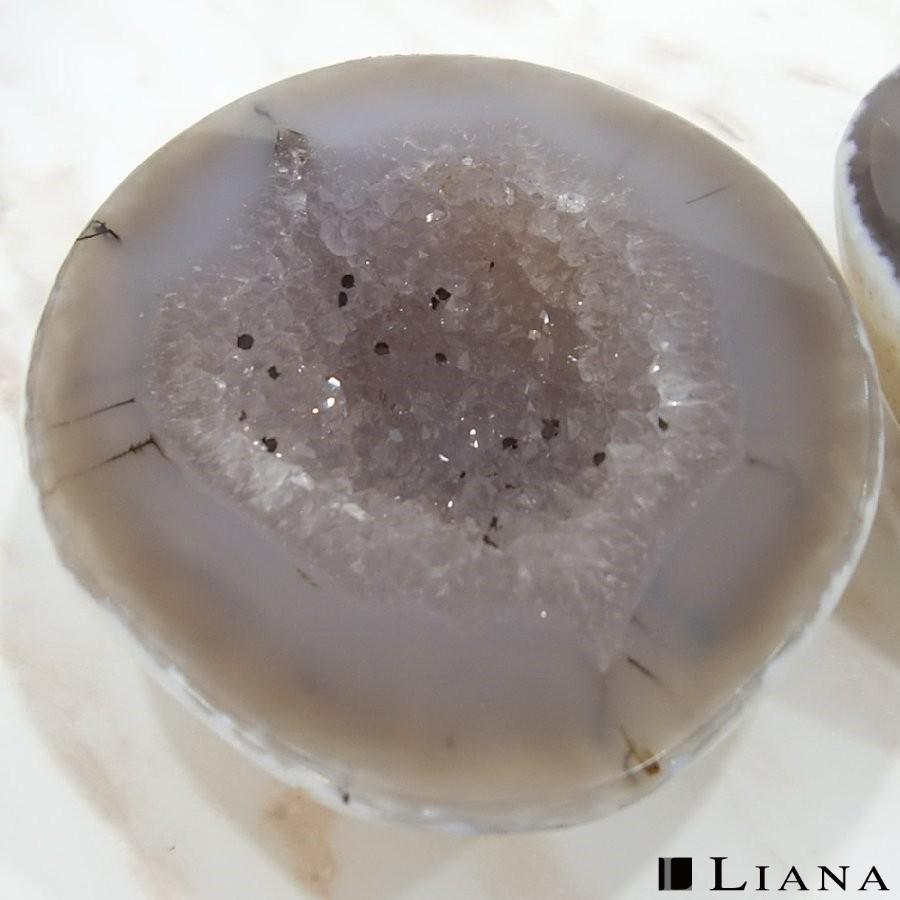 トレジャーメノウ LJM3014 パワーストーン 天然石 原石 Agate 瑪瑙 ジオード ペア水晶 置物 インテリア |  | 07