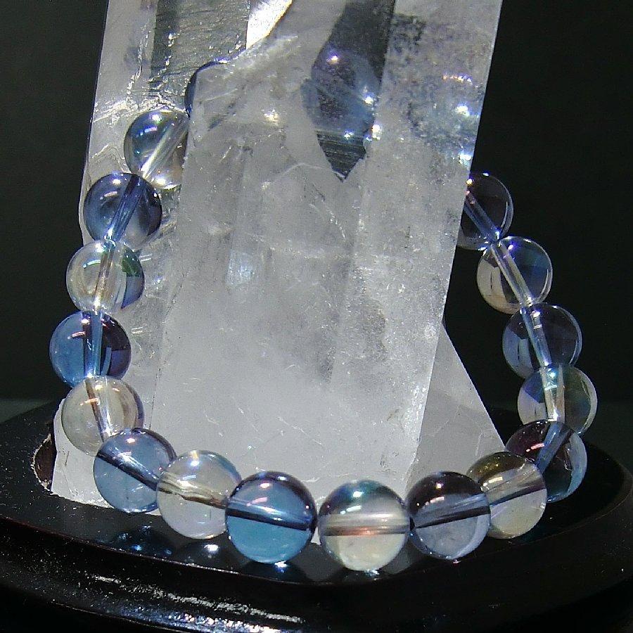 パワーストーンブレスレット レインボーオーラ＆コスモオーラ 天然石【送料無料】 |  | 01