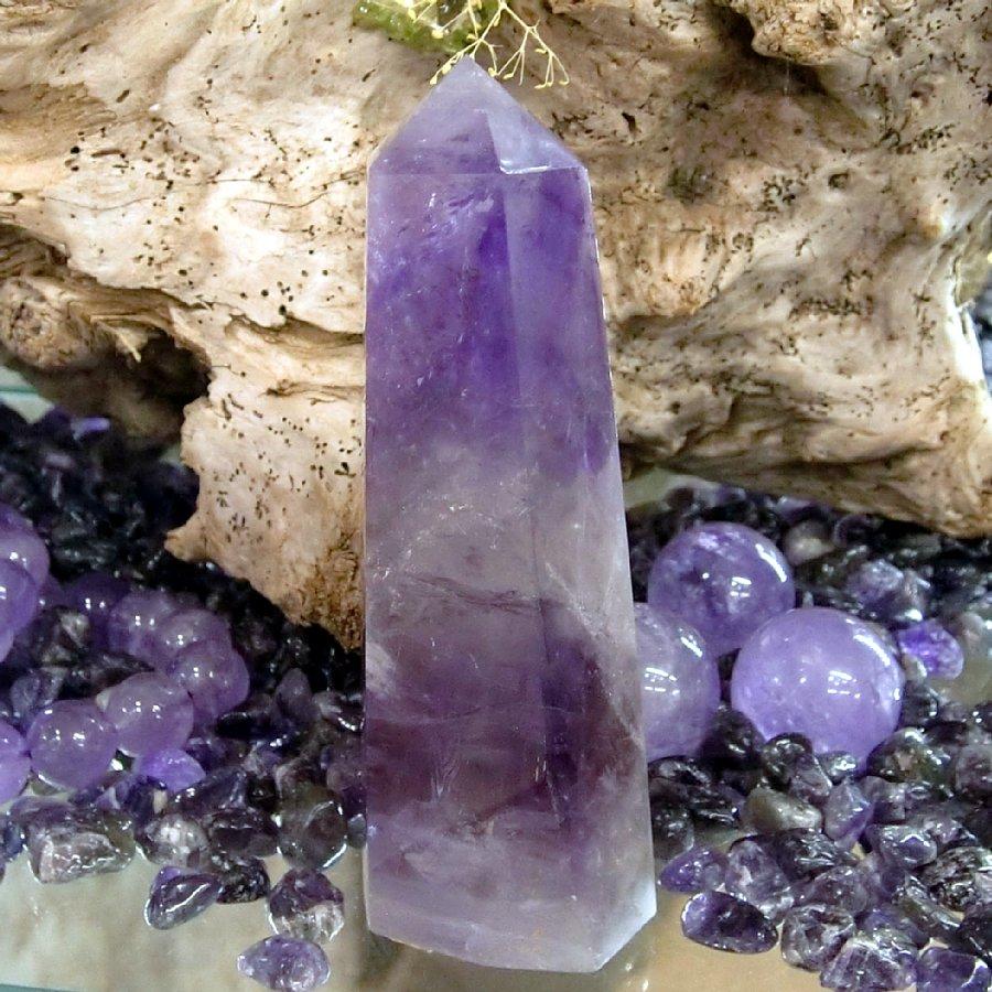 パワーストーン原石 アメジスト ポイント 天然石 アメシスト Amethyst 財運も集める愛の守護神 LJP1027 |  | 03