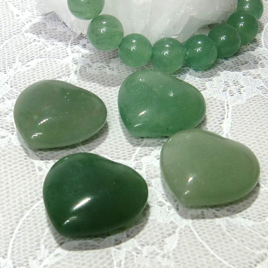 アベンチュリン タンブル ハート型（１個）  天然石 癒し【送料無料】 | 