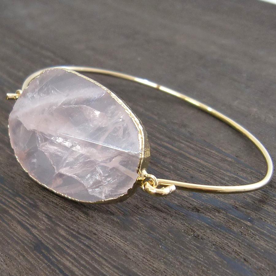 パワーストーンブレスレット ローズクォーツ ワイヤー 送料無料【クリックポスト発送】 |  | 02