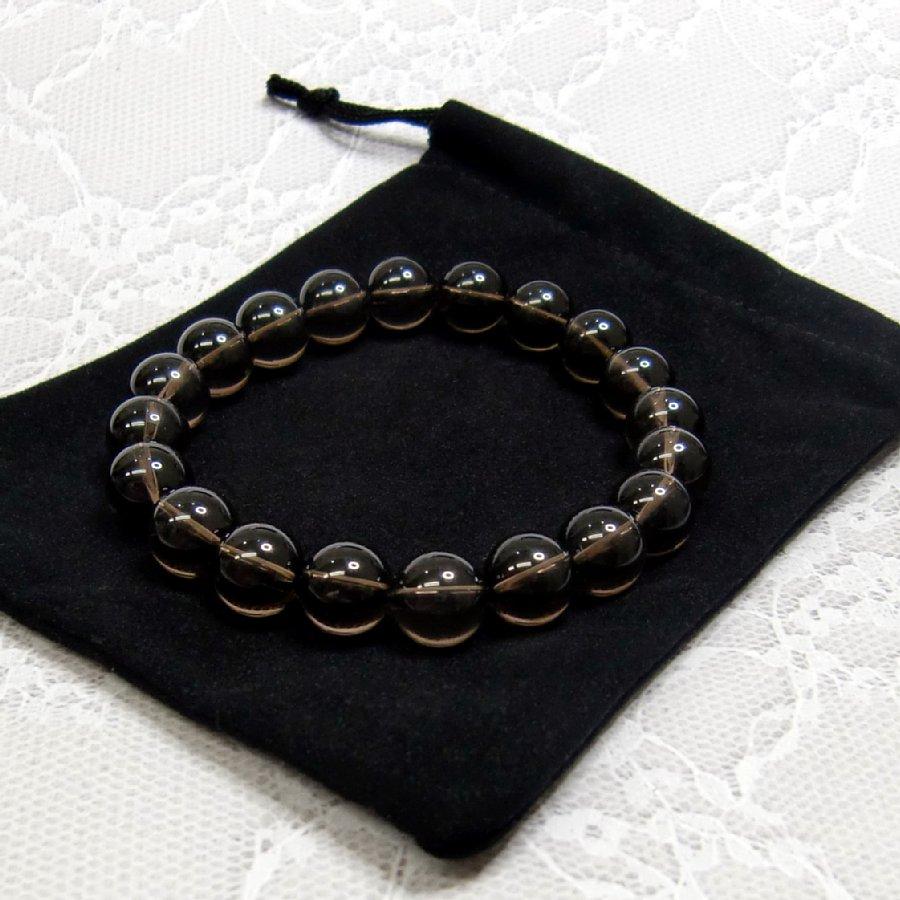 パワーストーンブレスレット スモーキークオーツ 天然石  送料無料【クリックポスト発送】 |  | 05