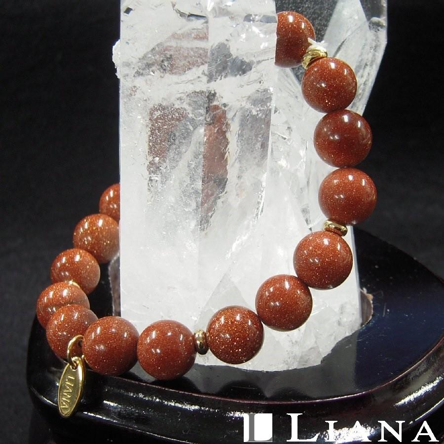 パワーストーンブレスレット ゴールドストーン 人工石 LJS563 |  | 02