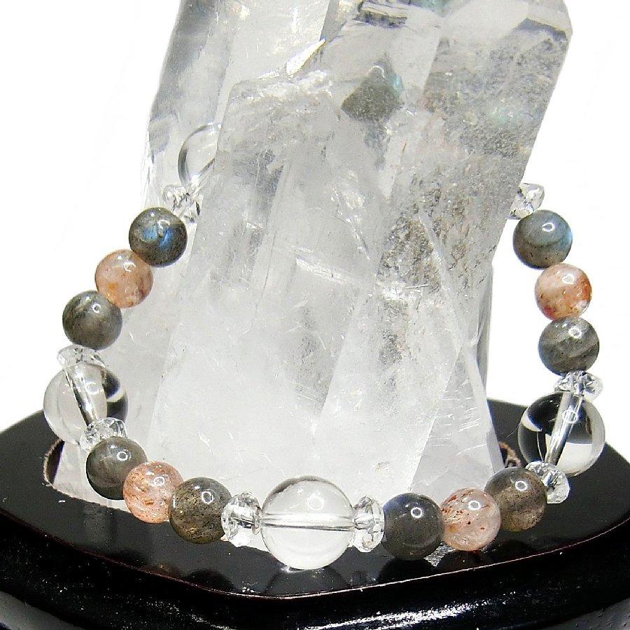 パワーストーンブレスレット ラブラドライト＆サンストーン【 送料無料】 |  | 02