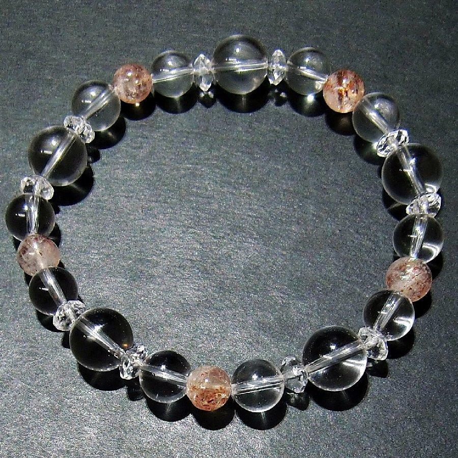 パワーストーンブレスレット サンストーン＆水晶【送料無料】 |  | 03