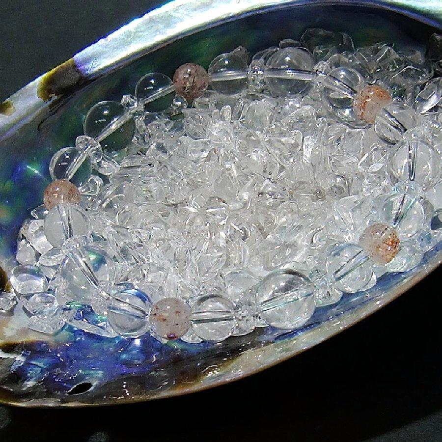 パワーストーンブレスレット サンストーン＆水晶【送料無料】 |  | 05