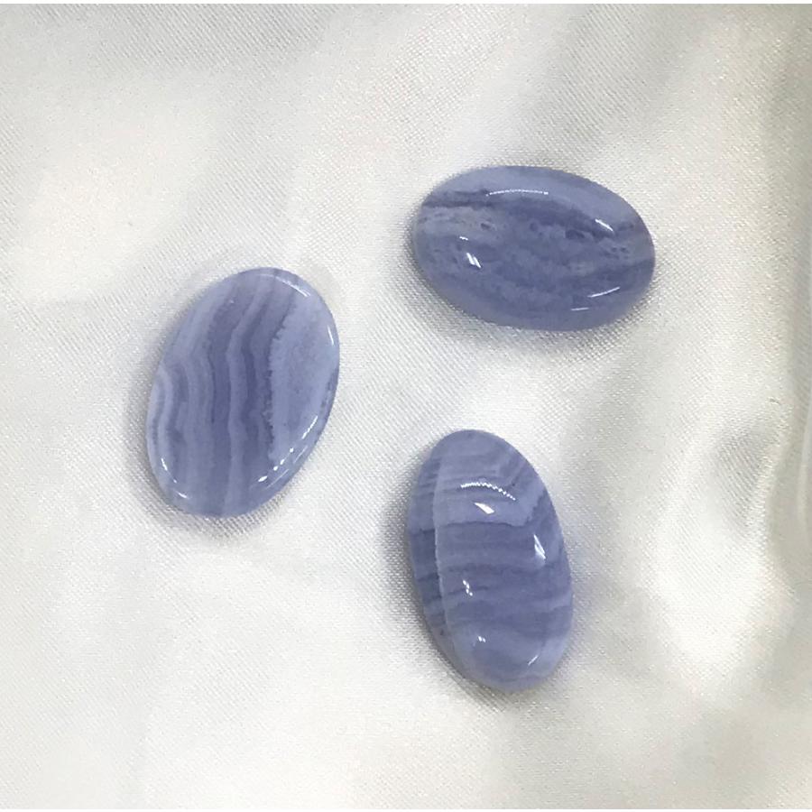 アゲート（ブルーレース） タンブル Blue lace agate tumbled stone 送料無料 |  | 01