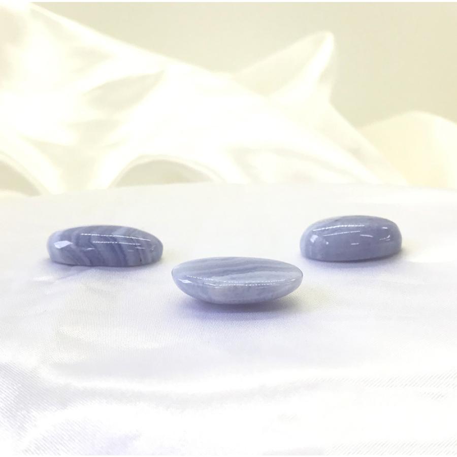 アゲート（ブルーレース） タンブル Blue lace agate tumbled stone 送料無料 |  | 04
