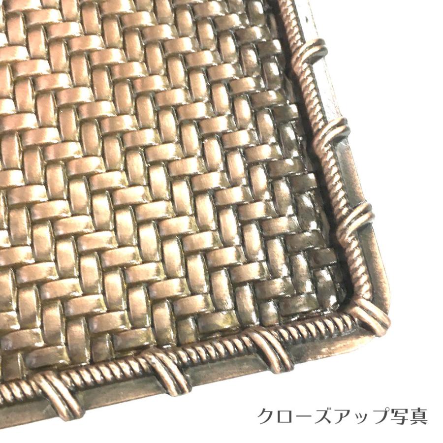 香皿T2（赤銅色）編み込みの線香皿 赤銅色 浄化皿 灰皿 送料無料 |  | 03