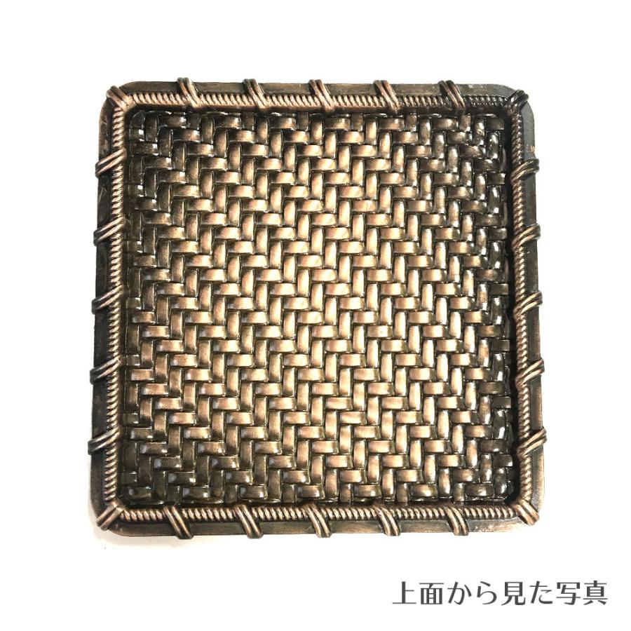 香皿T2（赤銅色）編み込みの線香皿 赤銅色 浄化皿 灰皿 送料無料 |  | 04