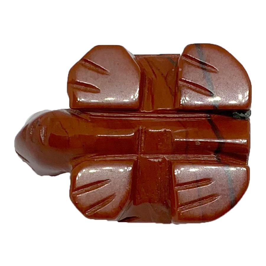 亀 手彫り 長寿 御守 パワーストーン 彫刻 ジャスパー 縁起物 置物 オブジェ |  | 07