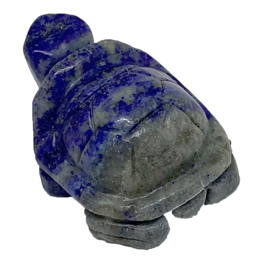 亀 手彫り 長寿 御守 パワーストーン 彫刻 ラピスラズリ 縁起物 置物 オブジェ |  | 05