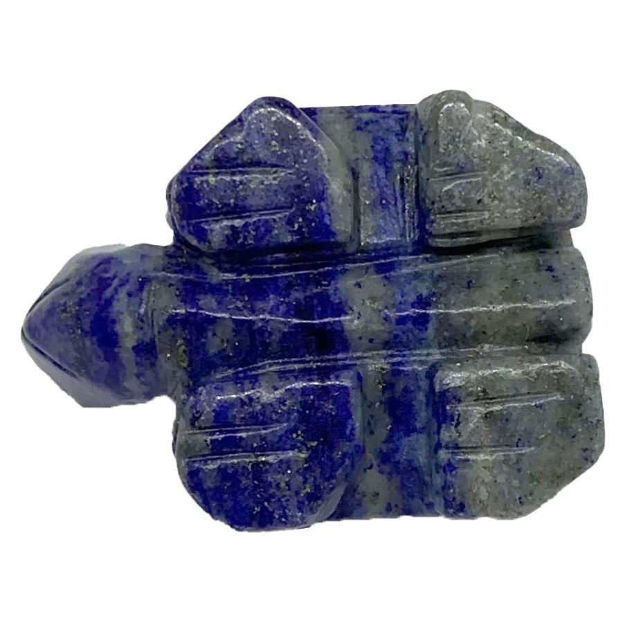 亀 手彫り 長寿 御守 パワーストーン 彫刻 ラピスラズリ 縁起物 置物 オブジェ |  | 07