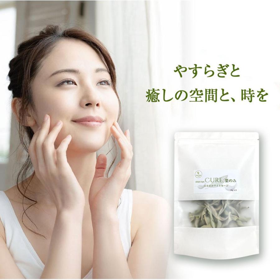 ホワイトセージ キュア 葉のみ 日本産ホワイトセージ【２袋セット】 無農薬 浄化 消臭 お香 アロマ Japanese white sage leaves only 10g |  | 04