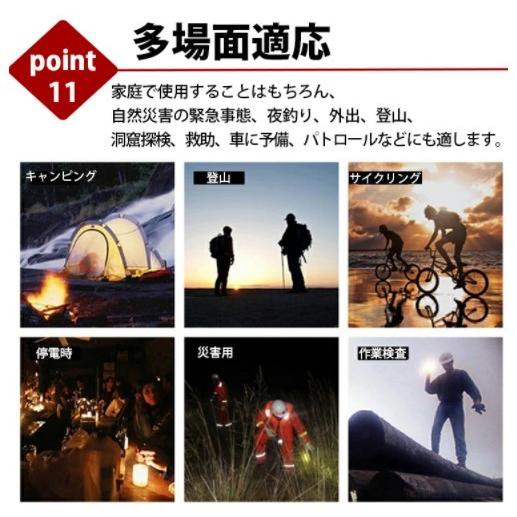 ハンドライト 懐中電灯 LED usb 充電式 ハンディライト 2セット 強力 小型 ズーム ランタン 防水 小さい コンパクト |  | 11