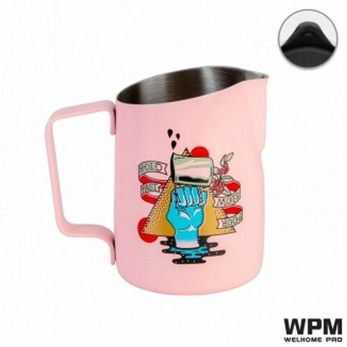 WPM ラウンドスパウト ミルクピッチャー 450ml ピオニーピンク（SlowPourコラボ） HC7106PL-SP | ブランド登録なし