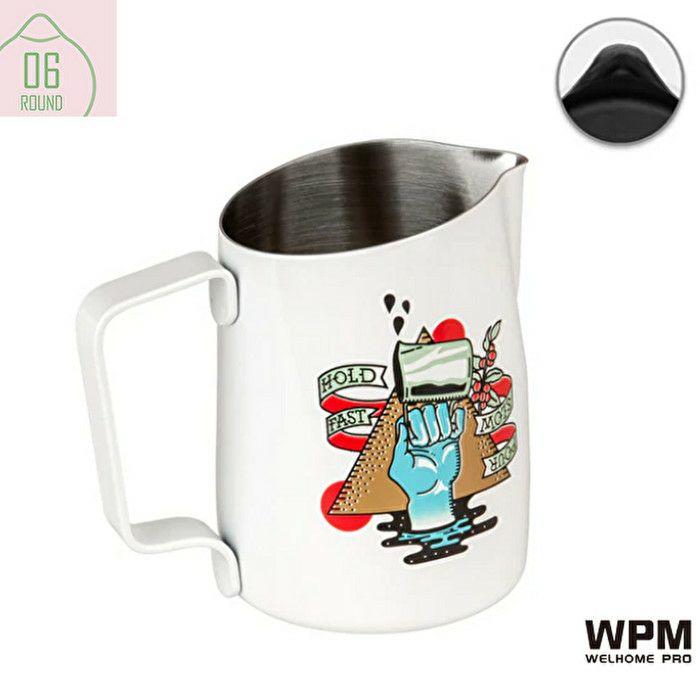 WPM ミルクピッチャー ラウンドスパウト 450cc ホワイト HC7106W-SP | ブランド登録なし