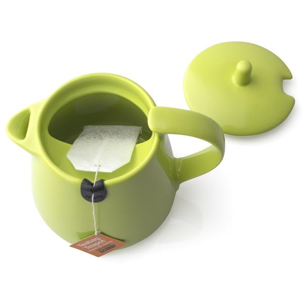 硬質陶器製のおしゃれなティーポット FORLIFE ティーバッグ ティーポット ライム 403-Lme | FORLIFE | 01