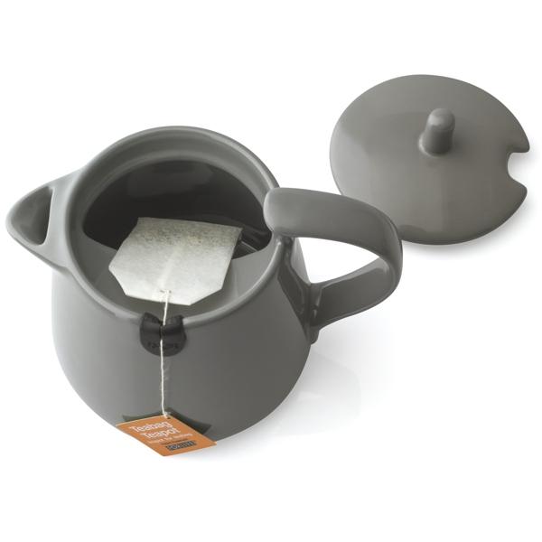 硬質陶器製のおしゃれなティーポット FORLIFE ティーバッグ ティーポット グレー 403-Gry | FORLIFE | 01
