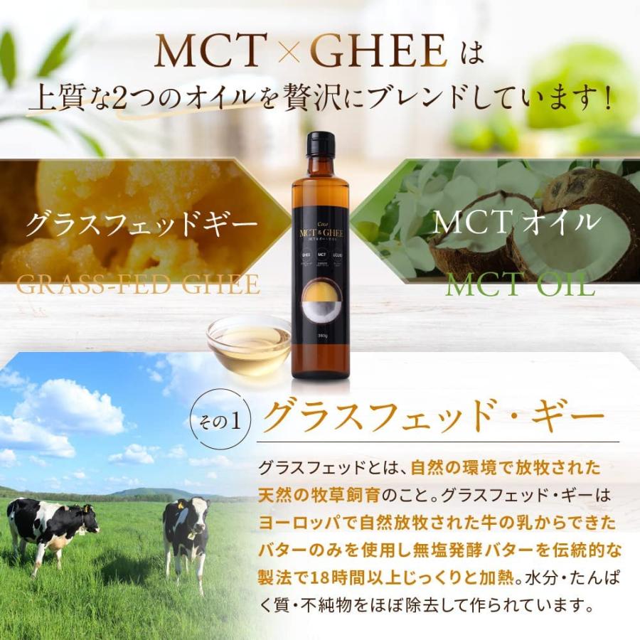 【まとめ買い】6個 セットMCT ＆ギー ・オイル 360g フラット・クラフト ギー MCT 液体タイプ バターコーヒー グラスフェッド