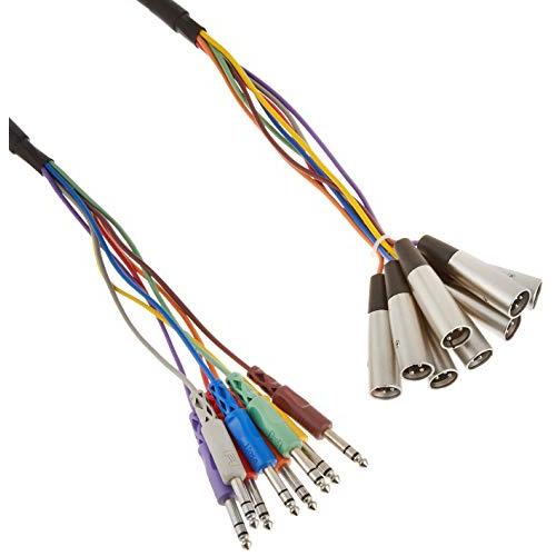 Hosa STX-805M 5m XLRオス-ステレオフォン スネークケーブル