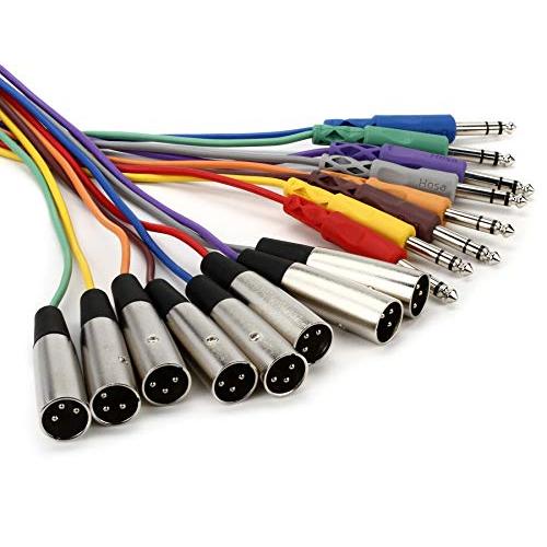 Hosa STX-805M 5m XLRオス-ステレオフォン スネークケーブル