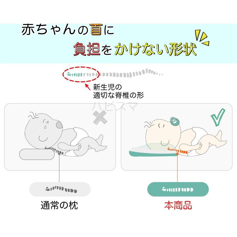 赤ちゃん　ベビーピロー　絶壁　矯正　防ぐ　枕　防止　頭 3D型　うさみみ 快眠 おひるね ずり落ち防止 ムレない 洗える |  | 04