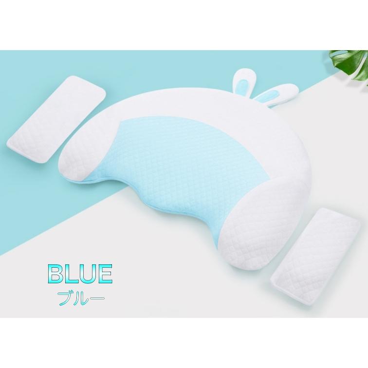 赤ちゃん　ベビーピロー　絶壁　矯正　防ぐ　枕　防止　頭 3D型　うさみみ 快眠 おひるね ずり落ち防止 ムレない 洗える |  | 09