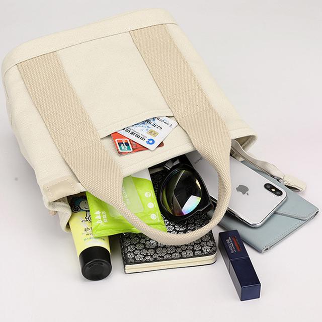 お散歩バッグ ストラップ付き　犬　ミニバッグ　マナーバック　トートバッグ　お散歩　グッズ　キャンバス　お出かけ　仕切り付き　マナーポーチ |  | 13