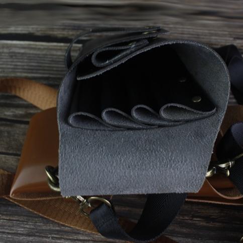 シザーケース　ハサミ　5丁　プロ仕様　P Uレザー　合皮　美容師　理容師 　シザーバッグ　シザーバック　ハサミ入れ |  | 05