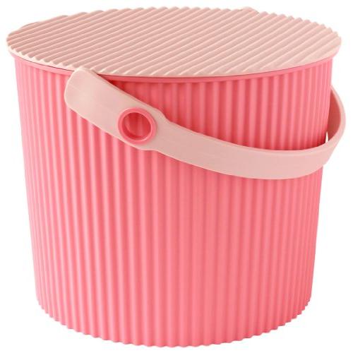 八幡化成 フタ付きバケツ ピンク S 8L way-be フレイチェアーバケット 230595 | 