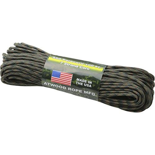 アトウッドロープ(Atwood Rope) 登山 アウトドア 万能ロープ パラコード ウッドランド 太さ4mm 【日本正規品】 44022 | 