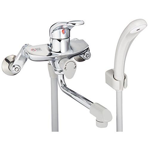 SANEI(サンエイ) シングルシャワー 混合栓 浴室用 パイプ長さ170ｍｍ リングレバー 蛇口 浴室水栓 壁付 CSK1710D | 