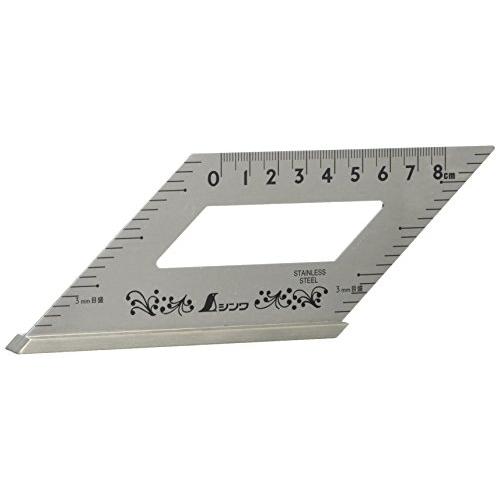 シンワ測定(Shinwa Sokutei) ステン止型定規 メモリツキ 62060 | 