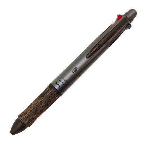 Pilot 4+1 ウッド/Wood 【グレー】 BKHFW2SRGY 最大φ 14.1mm 全長 148mm | 