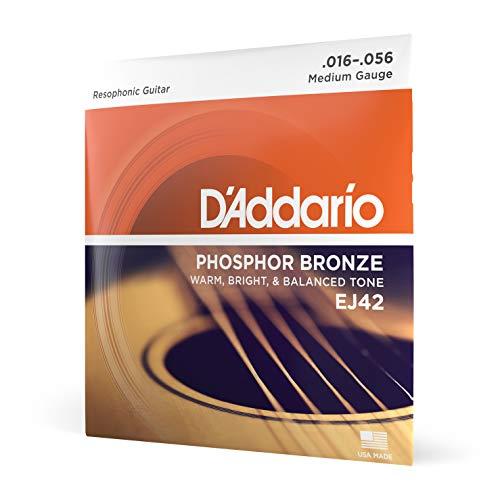 D'Addario ダダリオ アコースティックギター弦 フォスファーブロンズ Resophonic Guitar .016-.056 EJ42 | 
