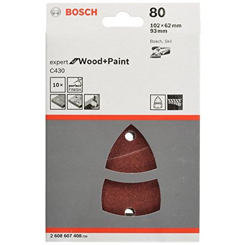 BOSCH(ボッシュ) サンディングペーパー #80(10枚入) 2608607408 | 