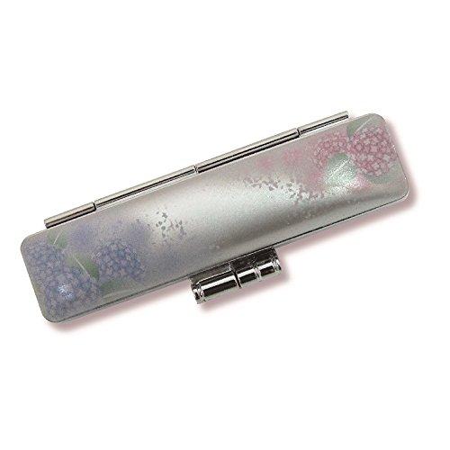 サンビー タニエバー 和偲 印鑑ケース TSK-75513 シルバー 紫陽花 | 