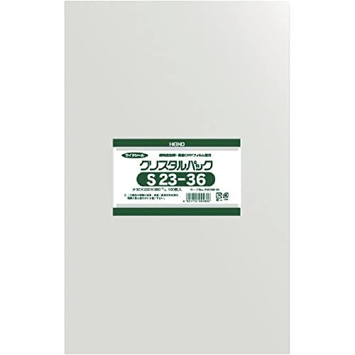 シモジマ ヘイコー 透明 OPP袋 クリスタルパック 23×36cm 100枚 S23-36 006748100 | 