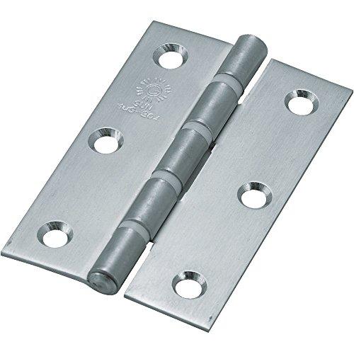 TRUSCO(トラスコ) ステンレス製厚口蝶番 ナイロンリング入 全長76mm (4個入) ST-888NR-76HL | 