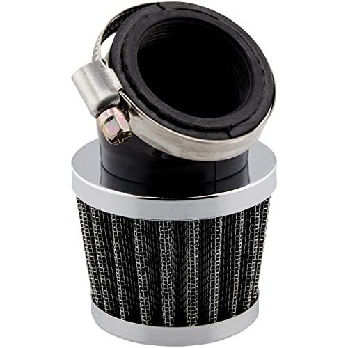 キジマ (kijima) バイク バイクパーツ パワーエアークリーナー ユニバーサル 45° 取付径35mm×全長84mm×外径61mm×横幅8 | 