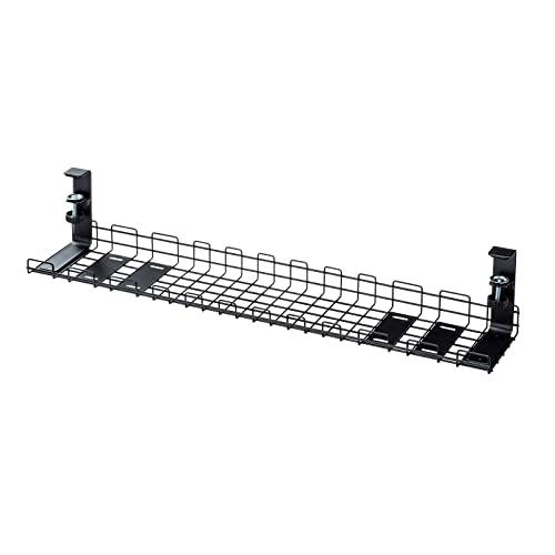 サンワサプライ ケーブル配線トレー ワイヤー Lサイズ 汎用タイプ ブラック CB-CT3BK | 