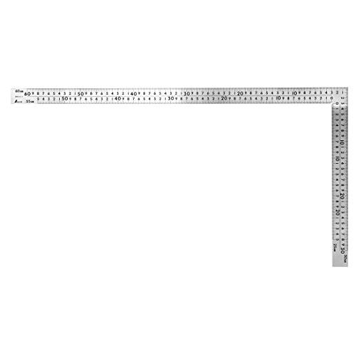 シンワ測定(Shinwa Sokutei) 曲尺中金普及型 ステン 60×30cm 表裏同目 8段目盛 63413 | 