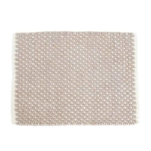 オカ(OKA) ポコモコ トーン マイクロファイバー バスマット 約45cm×60cm ベージュ(吸水・速乾) 4548622660395 | 