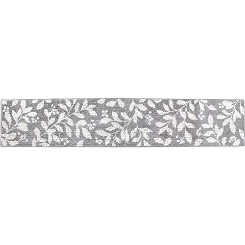 オカ(OKA) キッチンマット グレー 約45cm×240cm コーナー吸着キッチンマット スティルリーフ (吸着 ズレない) | 