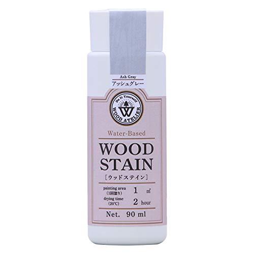 和信ペイント 水性着色剤 ウッドアトリエ ウッドステイン 90ml 800615 木目を生かした着色 WS-15 アッシュグレー | 