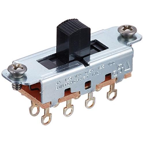 SCUD Switchcraft製スライドスイッチ ON-OFF-ON ブラック SWC-SON-OFF-ONB | 